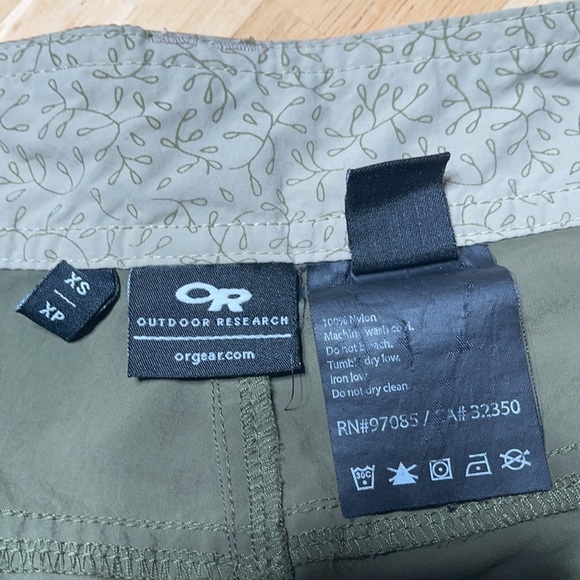 Outdoor research cropped army green pants B2 - Picture 7 of 10